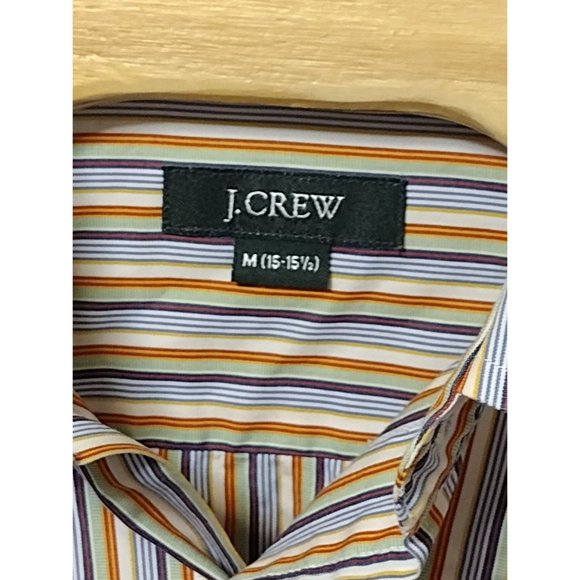 J. Crew Men's‎ Multi Stripe Long Sleeve Button Down Shirt Size M 15 - Picture 4 of 5